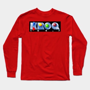 KROQ 106.7 Throwback Block Letter Design Long Sleeve T-Shirt